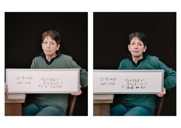 Comparison of half second and 45 second exposures