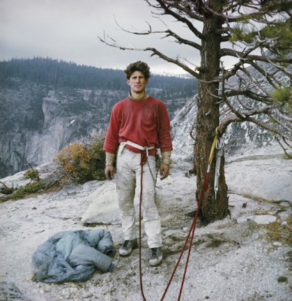 Self-portrait of the young climber in Yosemite Valley, 1967 by Galen Rowell