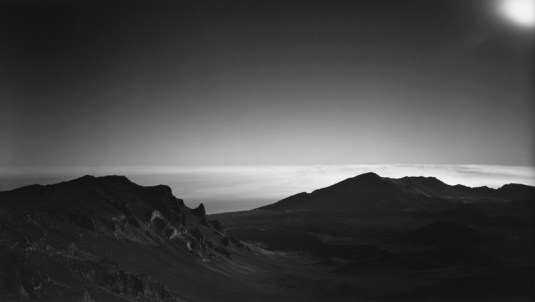 Hiroshi Sugimoto, Landscape 004, 1989, Gelatin silver print, 47 x 83", © 2012 Hiroshi Sugimoto.