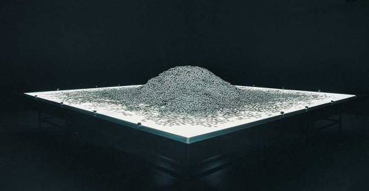 "The Silence of Nduwayezu," 1997 - Installation view © Alfredo Jaar