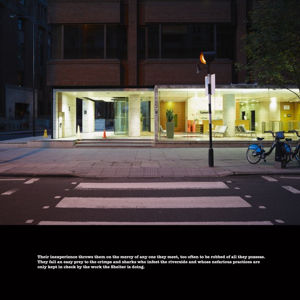 Office entrance on site of former Jews Temporary Shelter, Leman Street November 2013 ©Keith Greenough 2014