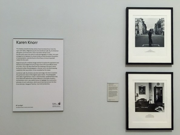Display panels — Karen Knorr Tate Britain Exhibition - December 2014
