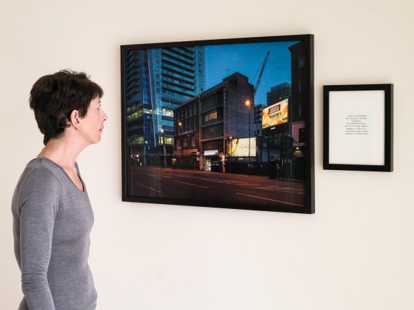 Lifting the Curtain - Exhibition Diptych 60x80 cm Installation Mock-up