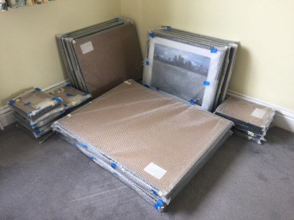 Lifting the Curtain Exhibition Prints ready for shipping to Spitalfields