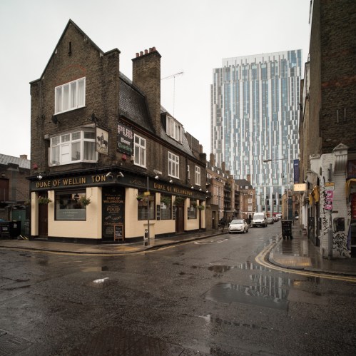 Brune Street from Toynbee Street, November 2015 ©Keith Greenough